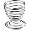 1 x Metal Egg Cup Spiral Kitchen Breakfast Hard Boiled