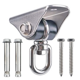 BeneLabel Silent Heavy Duty Swing Hanger, 360° Rotation, Stainless Steel, Heavy Duty, for Swing, Hammock, Yoga, Sandbag, 1000 LB Capacity