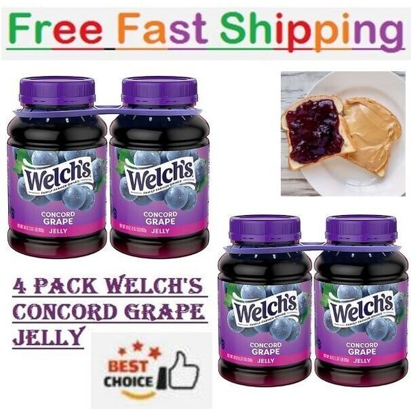 Welch's New Welch's Concord Grape Jelly (30 oz., 4 pk.)Great