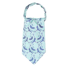 WANYING Men's Ascot Ties Cravat Ties Chic Jacquard Woven Ascot Necktie Scarf for Men Gentleman - Leafmotiv Light Turquoise