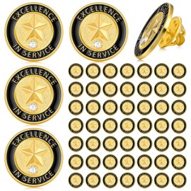 Liliaafar 150 Pcs Excellence in Service Pin Bulk Employee of The Month Years of Service Volunteer Lapel Enamel Pins for Appreciation Lapel Pin for Staff Team Nurse Teacher Award Coworkers Gifts