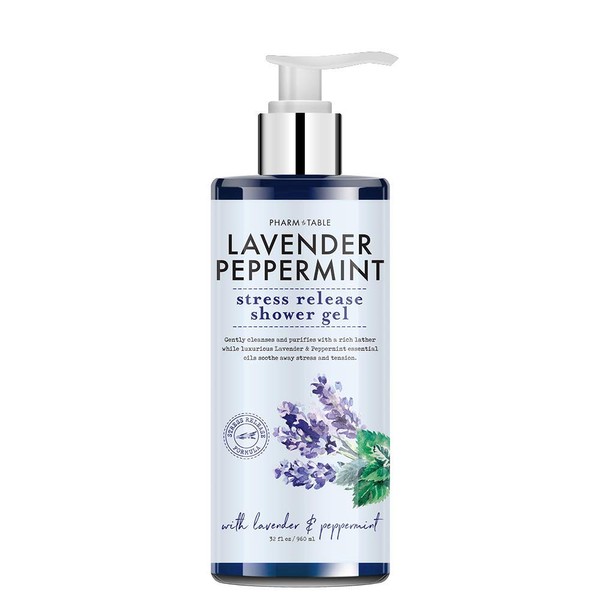 Pharm to Table Stress Release/Lavender & Peppermint Shower Gel Body Wash 32oz / 960m