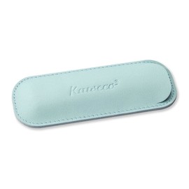 Kaweco Eco 2 Leather Case Tender Mint I Pen Case Suitable for the Sport Series I Genuine Leather Writing Case with Beautiful Embossing I Chic & Classic Pen Bag I Pen Case 12 x 4.6 cm
