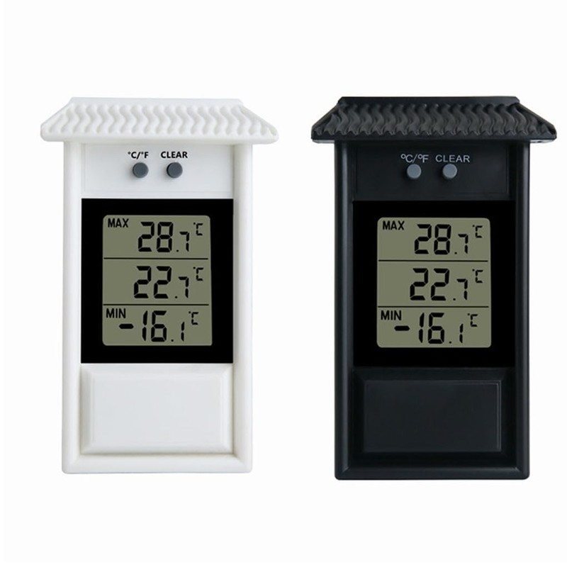 Garden Thermometer Outdoor Waterproof Digital Display Temperature Range 20-50 °C