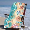 WideSmart Microfibre Beach Towels for Adults, 180 * 100cm Beach