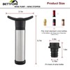 Wine Saver Vacuum Pump with 4 Wine Stoppers, Wine Bottle