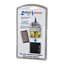 Z-plus 2.0 Extreme Butane Torch Twin Flame Insert for Petrol Fuel/fluid Lighters