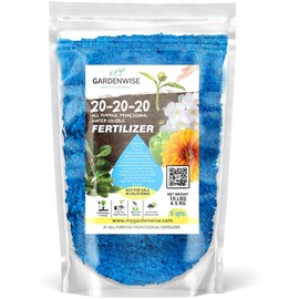 GARDENWISE Gardenwise 20-20-20 Water-Soluble Fertilizer C Powder for Liquid Plant Food for Indoor & Outdoor Plants, Orchids, Vegetables, Lawns, Flowers C 20 20 20 Fertilizer 5 Quarts (10 lbs)