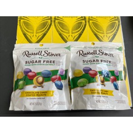 Russell Stover 2 Russell Stover Sugar Free Chocolate Candy Gems in a Colorful Candy 7.5oz Each