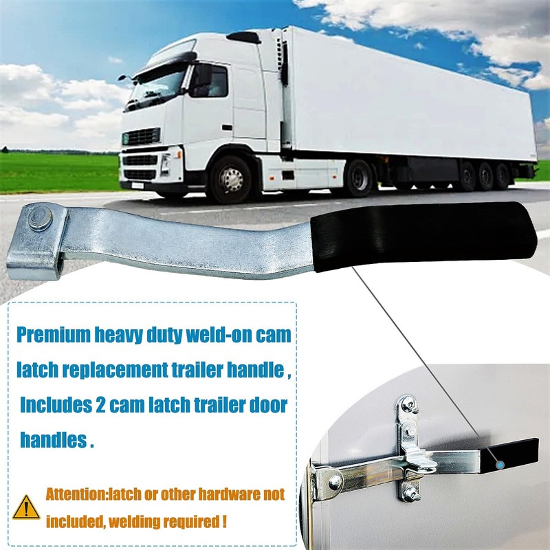 Fuoequl Cam Action Lockable Door Latch Handle for Small Trailers
