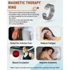 EnerCoppeX Copper Magnetic Ring for Women, Lymphatic Drainage Adjustable Ring,