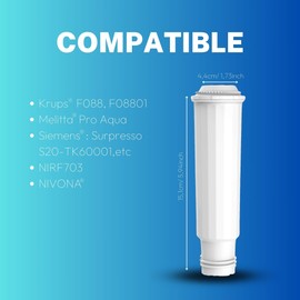 Water Filter for Coffee | Replacement for Krups® Filter F088 | Melitta® | Nivona® | Compatible with Krups® EA829S | Jura® | Melitta® Barista TS | SOS ACCESSOIRE (Pack of 11)