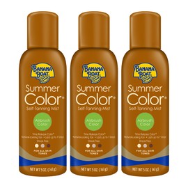 Banana Boat Self Tanning Spray for All Skin Tones, Airbrush Color, Reef Friendly, 5 Ounce - Pack of 3