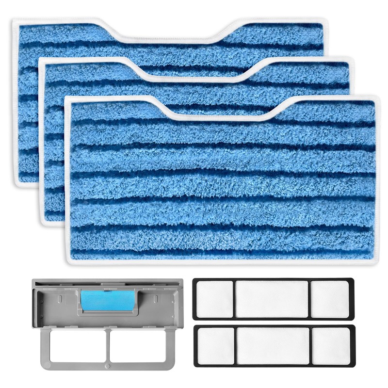 KEEPOW Reusable Mop Pads Refills, Replacement Pads Compatible with Shark