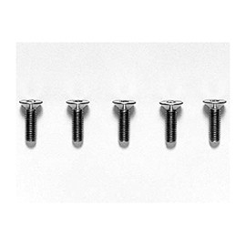 Tamiya HOP-UP OPTIONS OP-535 0.1 x 0.4 inches (3 x 10 mm) Titanium Hex Countersunk Screws (5 pieces)