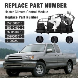 A/C Heater Climate Control Switch Assembly Compatible with Toyota Tundra 2000-2006 3.4L 4.0L V6/ 4.7L V8(Replace# 559100C010 55910-0C010 55905-0C010 559050C010 010902A)