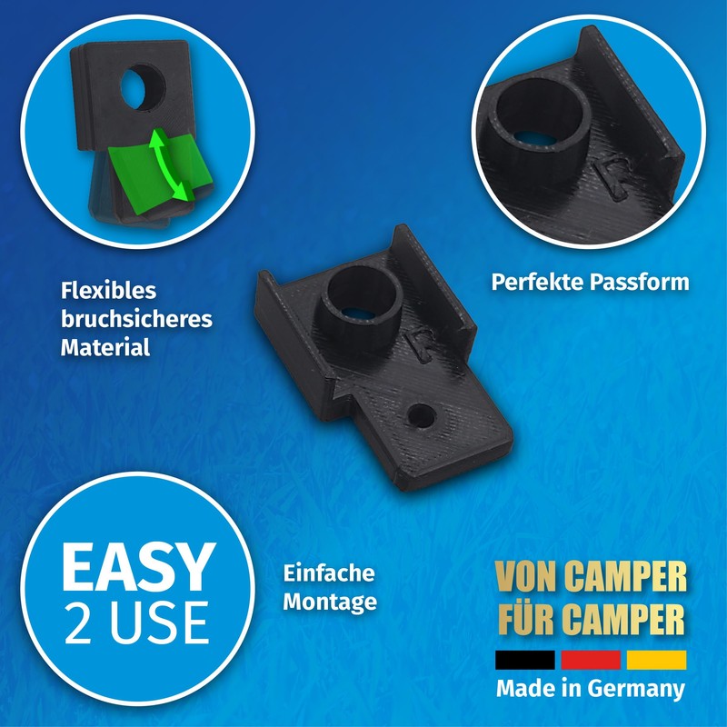 MaJoCompTec® Camperpart Replacement Guide Compatible with Remis Telescopic Guide, Replacement