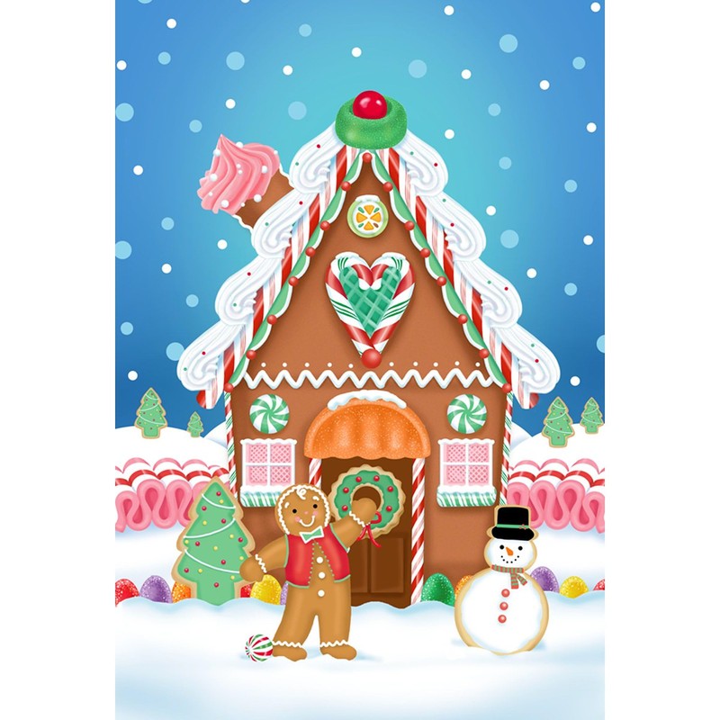 CafePress Gingerbread House Rectangle Magnet, 3"x2" Refrigerator Magnet