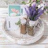 12 Inch Rustic Farmhouse Wood Lazy Susan Turntable for Table,