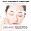 100 pegatinas de cejas con aerógrafo, herramienta de mapeo de