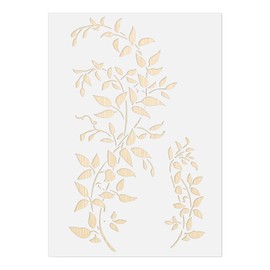 Large Vine Stencils for Painting on Wood Wall A4 Size Reusable Wall Painting Stencils Ivy Stencil Drawing Template for Furniture Canvas Wood Home Decor DIY Art Crafts