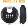 Maitys 4 Digit Combination Locks Stainless Steel Code Disc Lock