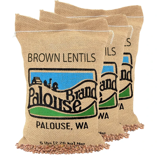 Small Brown Lentils | 15 LBS | Family Farmed in