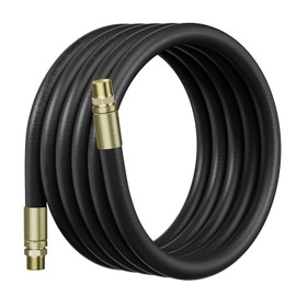3/4" Fuel Hose 20ft, Fuel Transfer Hose with Carbon Steel Male NPT Fittings, Three Protective Layers Farm Fuel Hose for Dispensing Diesel Fuel, Gasoline, Biodiesel, Kerosene, Petroleum Oils