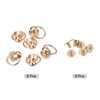 sourcing map 6pcs O Ring Brass Round Head Rivets Studs