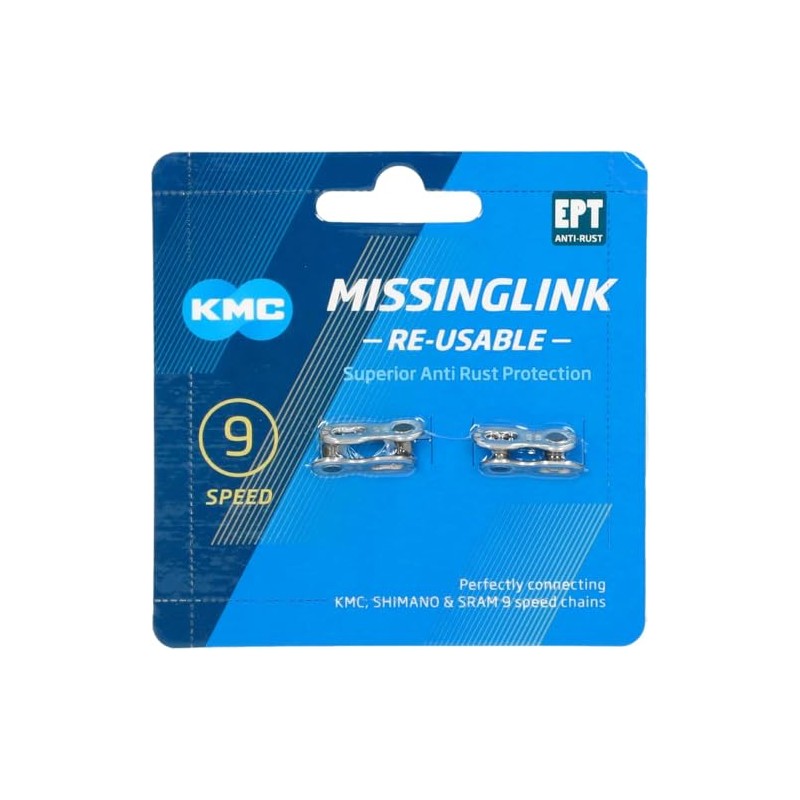 KMC CL566R 9SPEED Missing Link EPT 2 Pairs 1 Set