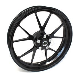 Wheel Rim Sticker Rim Stripes Width 7 mm Matt Gloss, Carbon with Mounting Tool 16 / 17 / 18 / 19 Inch Accessories for Car, Motorcycle Rims Sticker (Black Gloss)