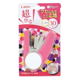 Lion Office Stapler Karu Staple, 30 Bound FS-30N, Pink