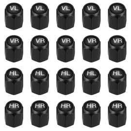Pack of 20 Car Valve Caps, Tyre Valve Caps for Car Tyres, Valve Caps, Bicycle, Motorcycle, Aluminium Valve Caps, Car Tyres, Car Valve, Wheel Valve Caps for Cars, SUVs, Trucks, Valve Cover