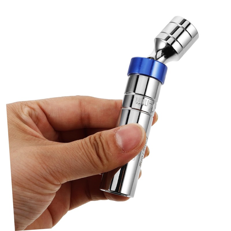 Tofficu Magnetic Swivel Socket Spark Plug Wrench Tool Compact Automotive