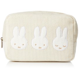 Marushin Square Pouch Miffy Mooi 5905002500 Approx. H 4.3 x W 6.3 x D 2.4 inches (11 x 16 x 6 cm)