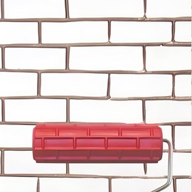 7"DIY Patterned Paint Roller | Decorative Art Texture Roller | Embossing Texture Rubber Roller Painting Supplies | Pattern Art Texture Tools for Household Wall Painting (BK040R)