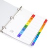 Wilson Jones P1346 Separadores de Carpeta Numerados, colores Brillantes, 8