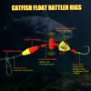 CWSDXM Catfish Float Rigs,Catfish Hooks,Circle Hooks for Catfish with Peg