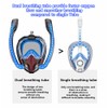 Snorkel Mask,Full face Diving mask,Double Tube Breath Separation,Anti Fog Anti