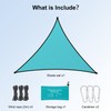 supregear Shade Sail, 3x3x3 m Triangular Shade Sail Waterproof UV