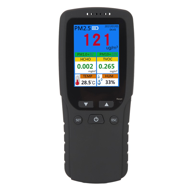 Air Quality Monitor 2.8inch LCD Screen PM2.5 1.0 10 HCHO