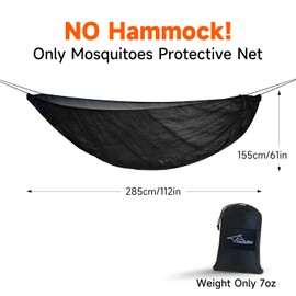 Travel Bird Hammock Net, Bottom Mosquito Net for Hammocks, Lightweight Hammock Bug Netting, Fast and Easy Set Up, Fits All Camping Hammocks