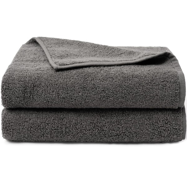 AIFY Bath Towels, Hotel Specifications, Plush, Soft, Soft, Soft to the Touch, Quick Drying, Quick Absorption, Cotton, Durable, Wash-Resistant, Set of 2, Gray