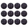 QUUPY 12Pcs Black Plastic Wire Cube Connectors Wire Grid Cube