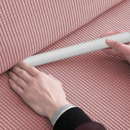 SuQurtom 10PC Foam Stick for Stretch Sofa Slipcover, Flexible Non-Slip FoamStick for Couch Slipcovers, Sofa Gap Filler Foam for Sofa Covers, Furniture Protector Seam Strip