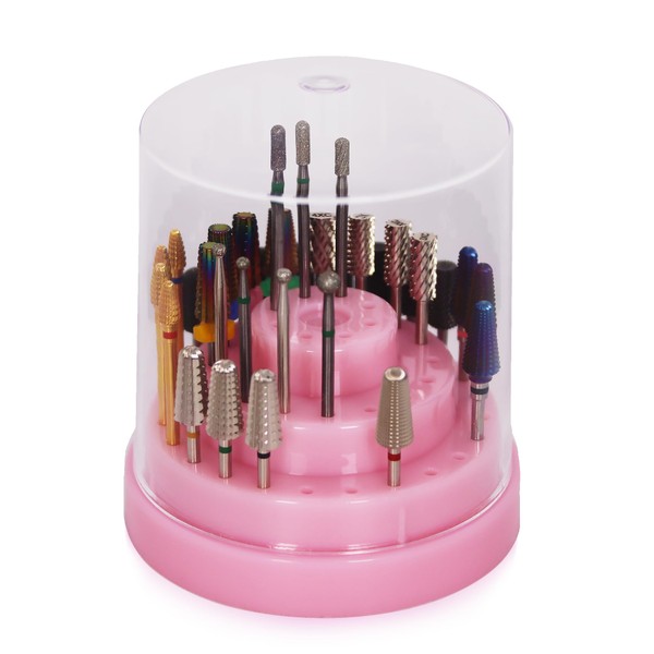 PANA Round Cake Tier Nail Drill Bit Holder Display Organizer