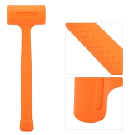 Dead Blow Hammer, Practical PVC Rubber Soft Face Dead Blow Hammer Installing Tool Quality Tools 10514 16 Oz Tubular Steel, DeadBlow Hammers (0.5LB)