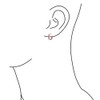 Simple Basic Thin Flat Huggie Hoop Kpop Earrings For Women
