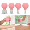 4pcs Glass Face Cupping Set Silicone Lymphatic Drainage Skin Lifting