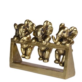 Kaly@rts Cute Elephant Statue Three Elephant Figurines Home Decor and Office Decoration